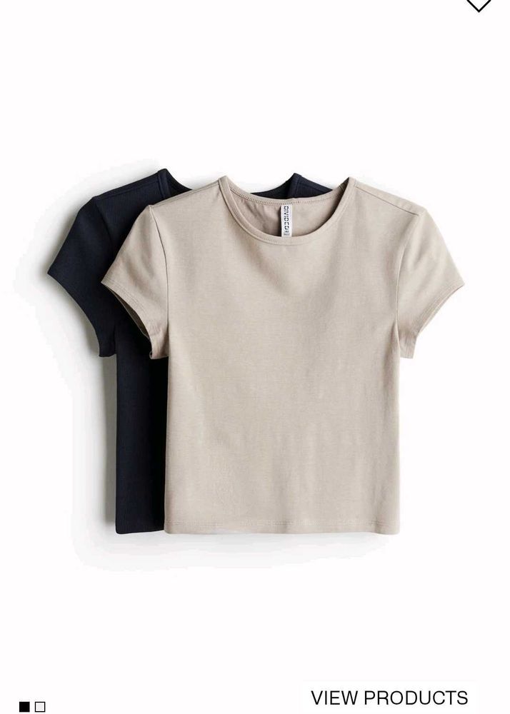 H&amp;m 2-pack Crop Tops