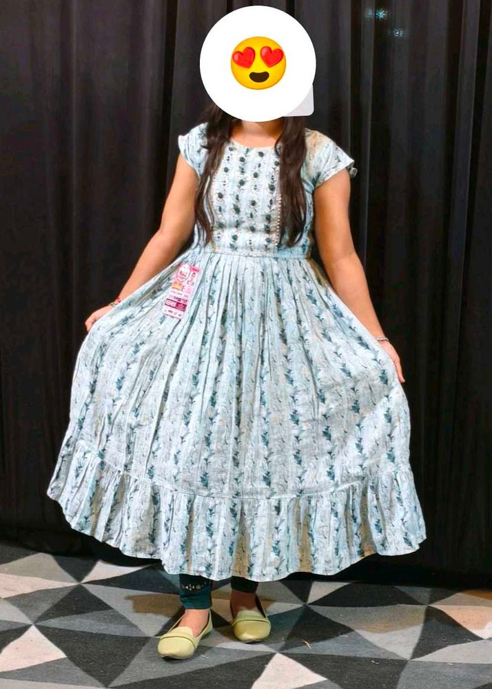 Elegant Floral Print Kurta