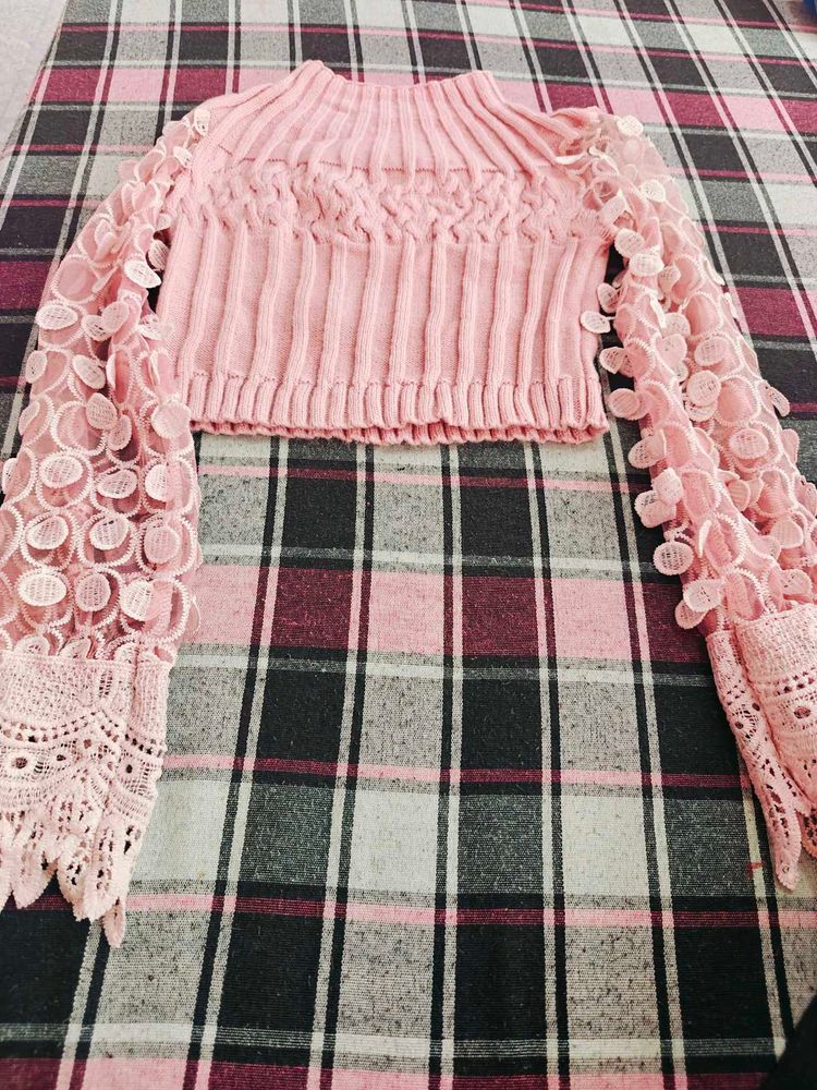 Pink Knit Top
