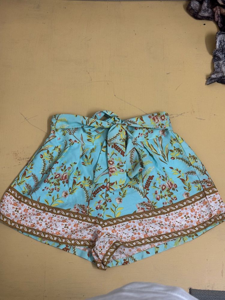 Floral Print Shorts