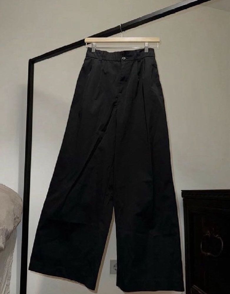 Extra Wide Leg Black Pants-ZARA (Brand New)