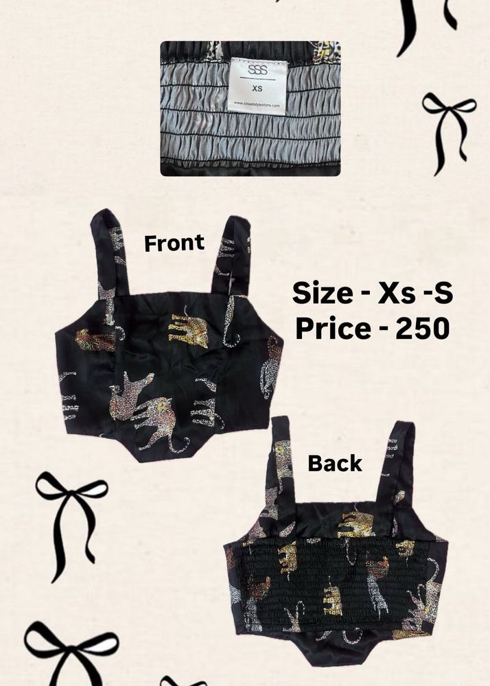 Cute Animal Print Crop Top