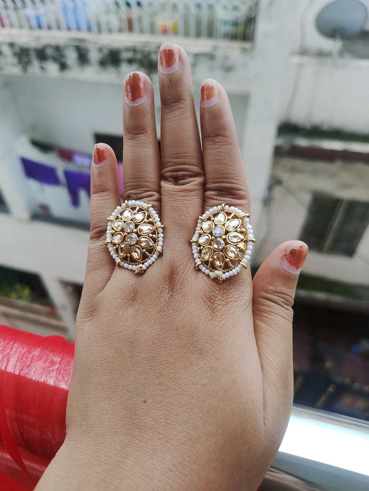 Vintage Kundan Rings (Set of 2)