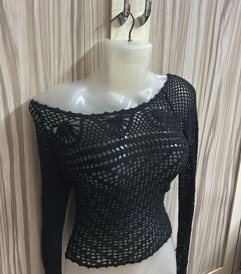 Crochet Long Sleeve Top
