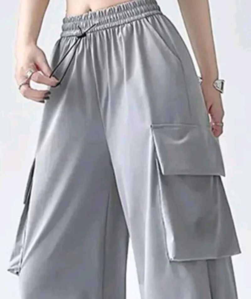 Grey Cargo Pants