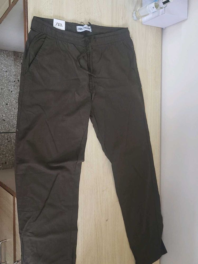 New Pants Zara Cotton Linen 32