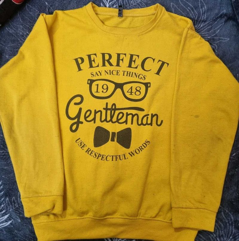 Gentleman Graphic Print Sweatshirt