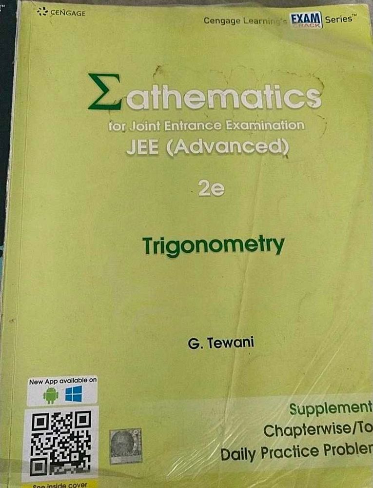Cengage Trigonometry Mathematics Jee Exam Class 11