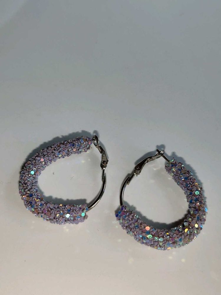 Sparkling Hoop Earrings
