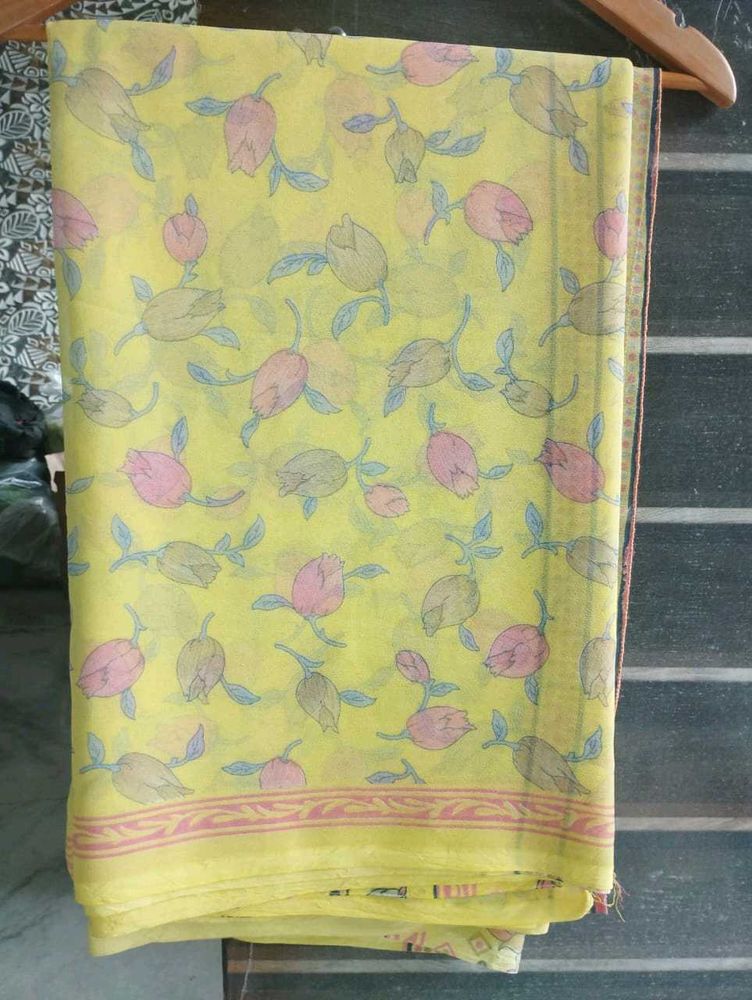Floral Print Saree