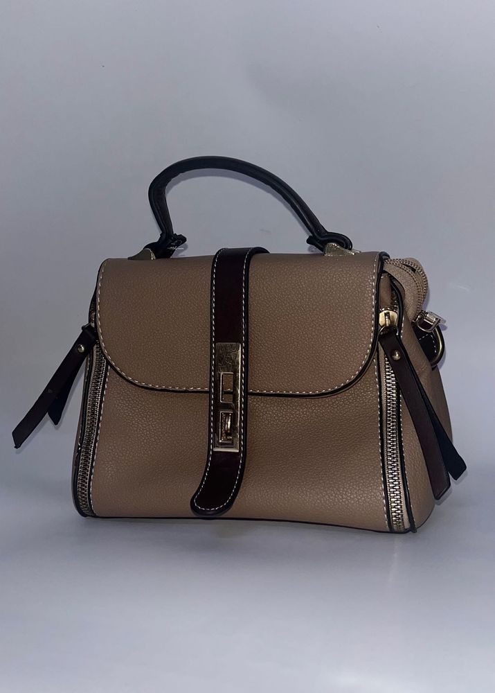 Chic Taupe Satchel