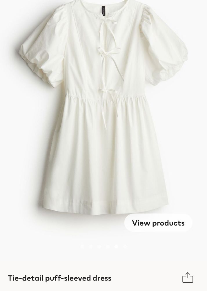 H&amp;M Tie Detail Dress