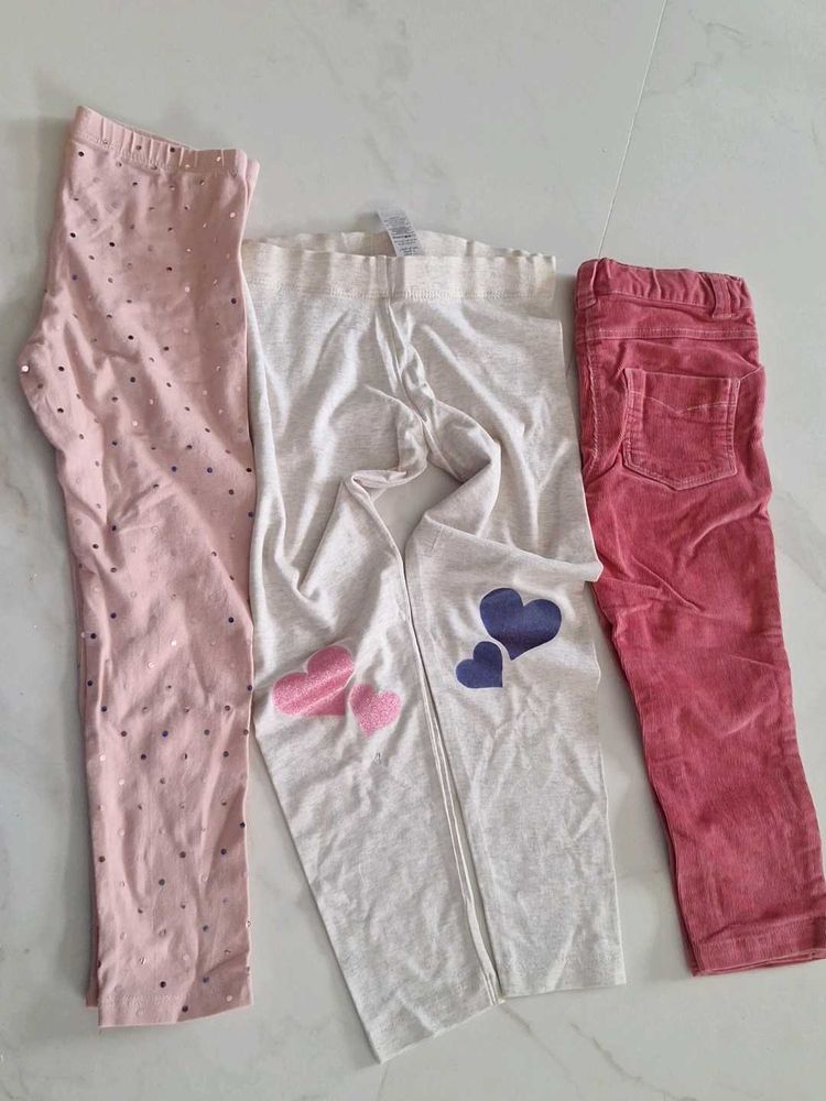 Toddler Girl Leggings Bundle - Size 2T