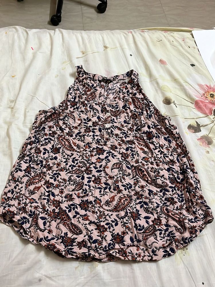 Floral Halter Tank Top
