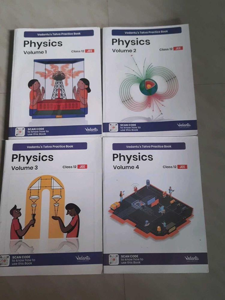 Vedantu Physics Vol 1-4 Class 12 JEE
