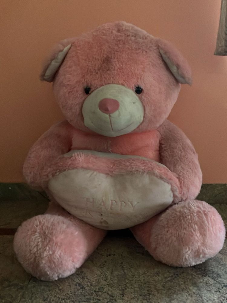 Big Teddy Bear 4 Ft Pink Color