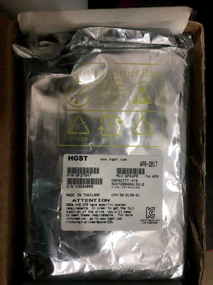 Brand New HGST SAS Hardisk 4 TB 7200 RPM