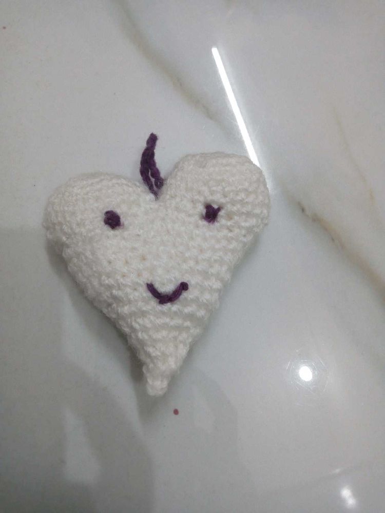 Heart Crochet Bag Charm