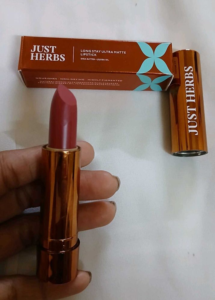 New✅️Just Herbs Bullet Lipstick💄 Shade-Jhum12