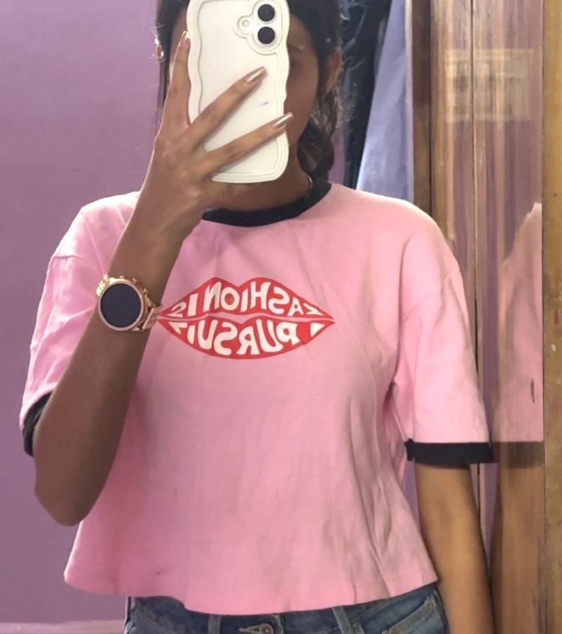 Cute Pink Graphic Tee