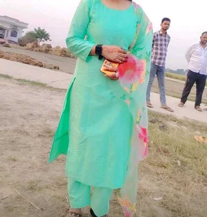 Mint Green Cotton Kurta Set