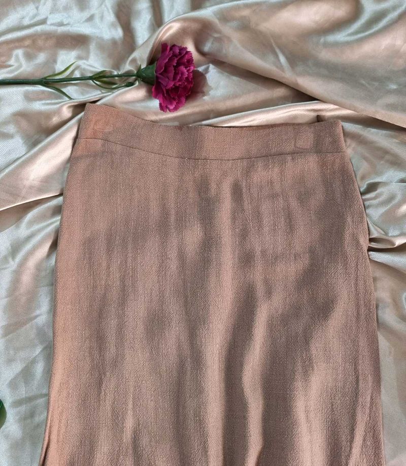 Linen Midi Skirt