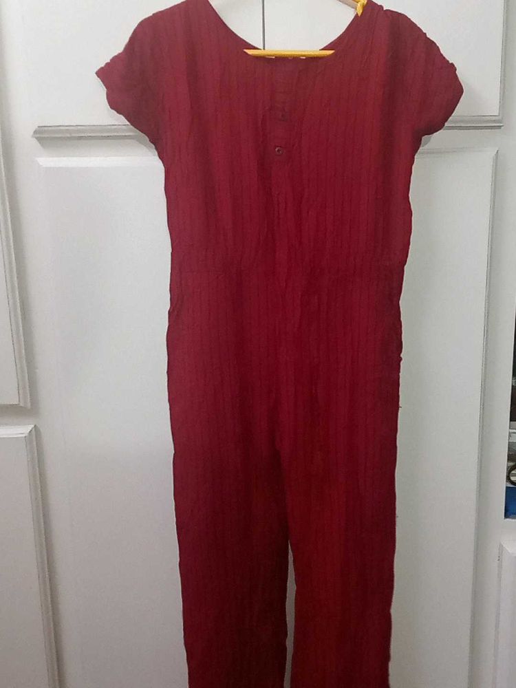 Maroon Jumpsuit
