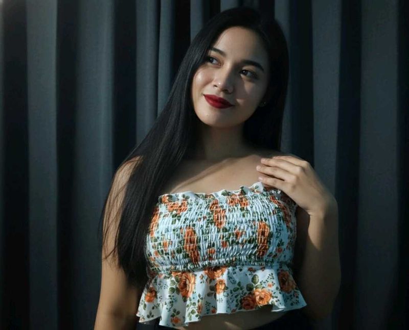 Floral Print Tube Top