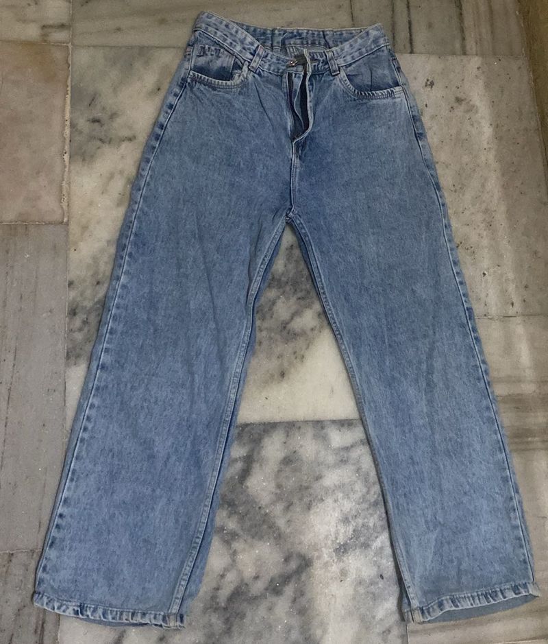Wide Leg Denim Jeans