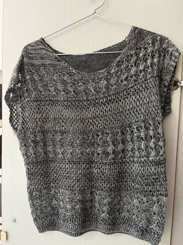 Grey Knit Top