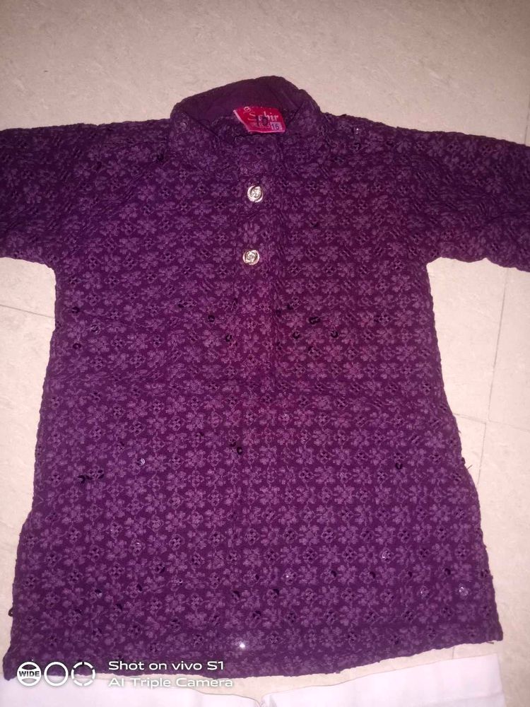 Chikankari Kurta Pant Set