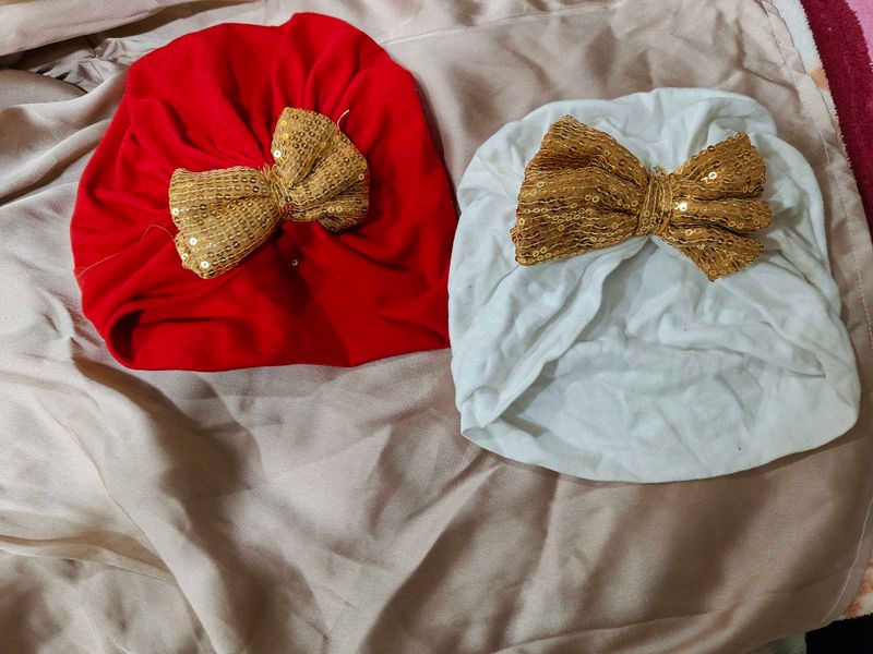 Baby Bow Beanies (2-pack)
