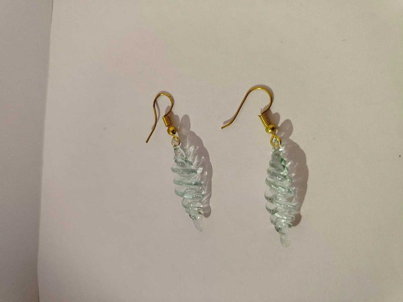 Leaf Design Dangle Earrings