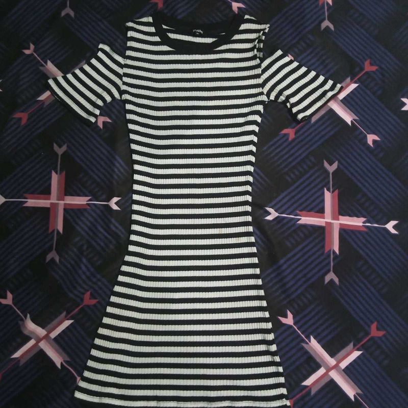 Striped Bodycon Mini Dress