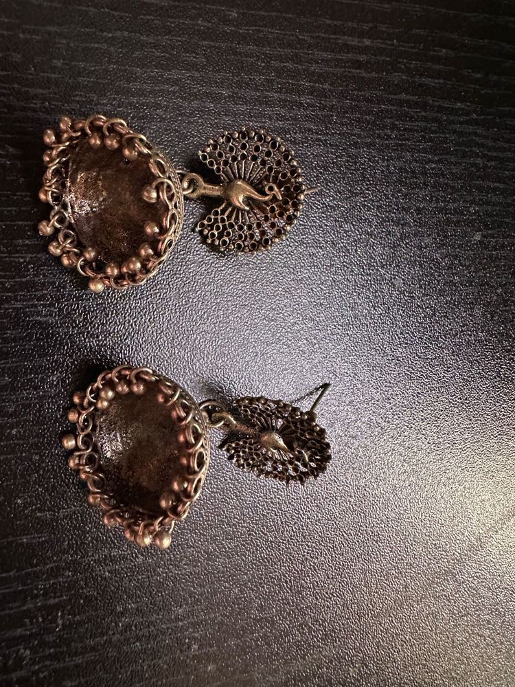 Peacock Drop Earrings