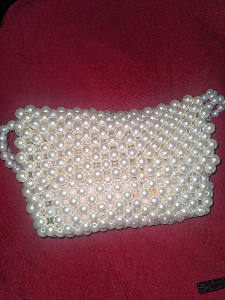 Pearl Beaded Clutch