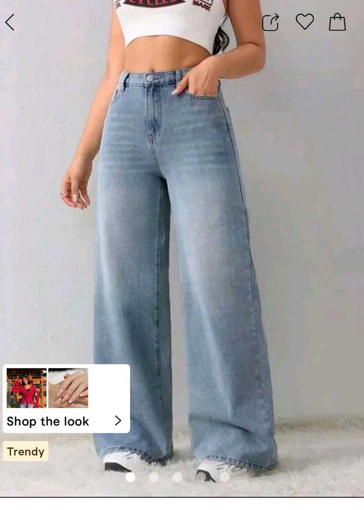 Wide Leg Baggy Jeans From Savana
