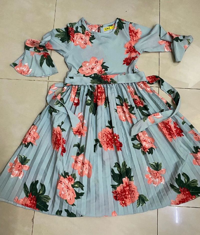 Floral Girls Dress 8-9