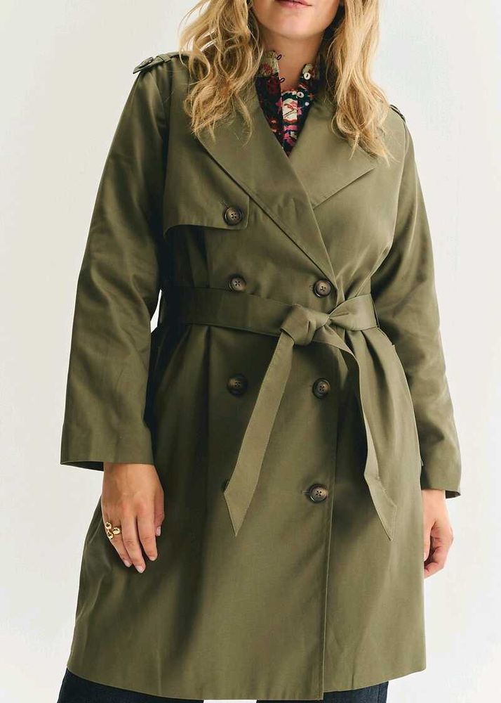 Olive Green Trench Coat