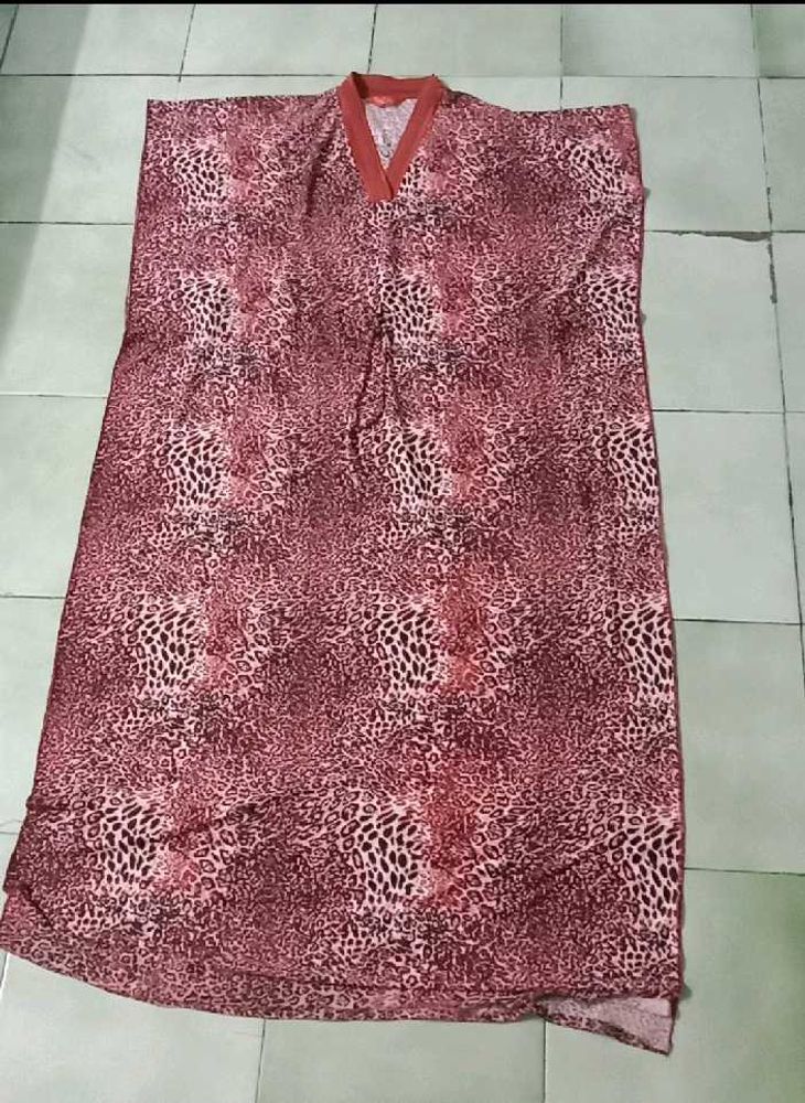 Vintage Leopard Print Maxi Dress