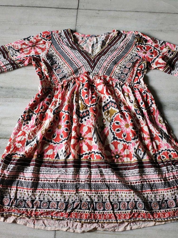 Boho Print Dress