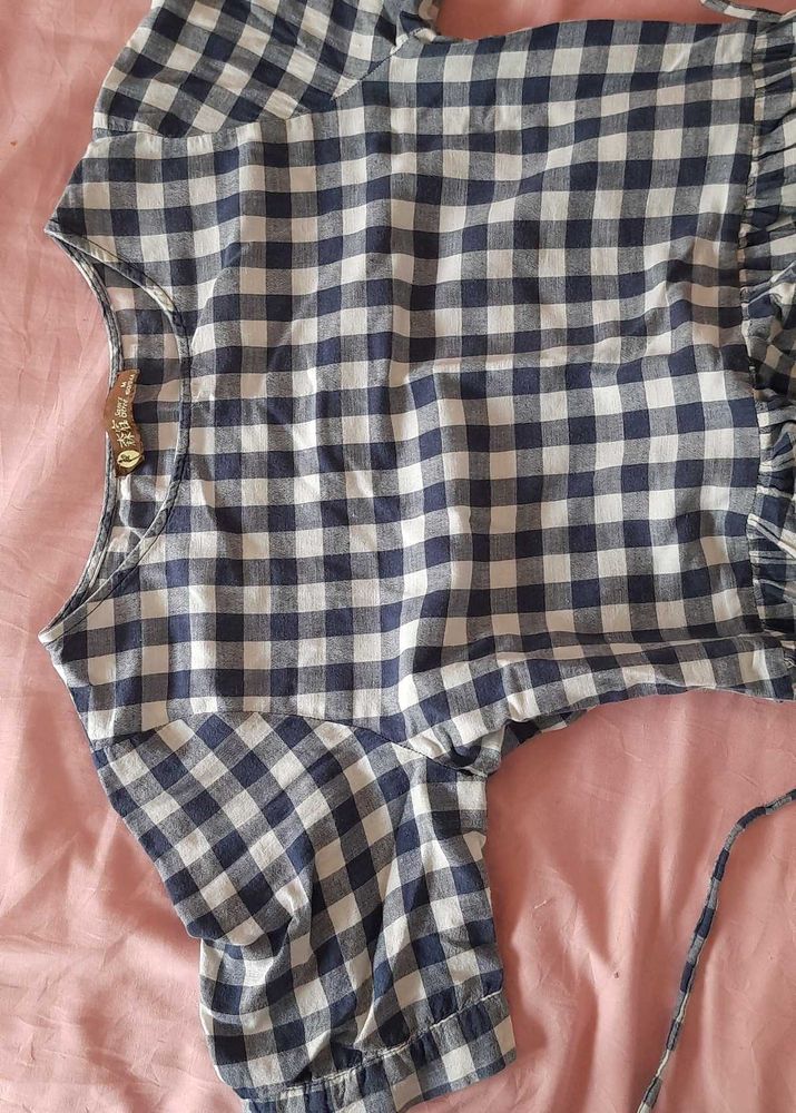 Gingham Ruffle One Piece