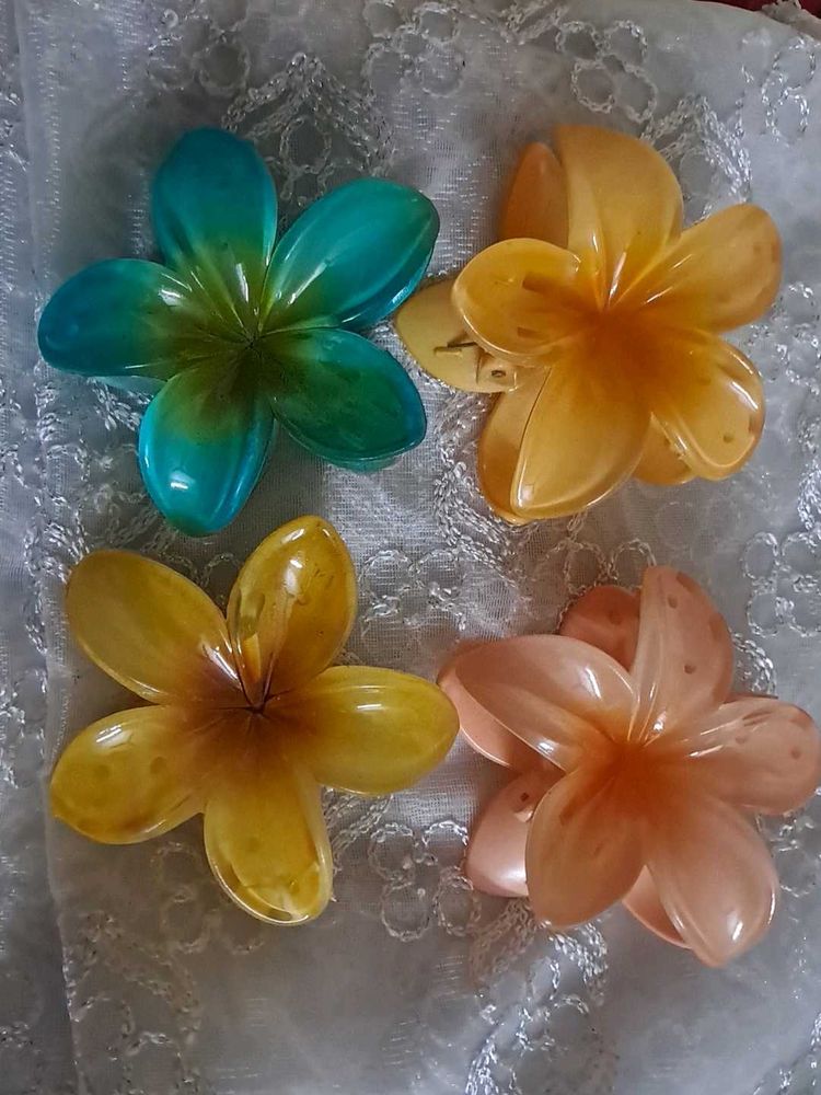 New Floral Flower Hair Clips