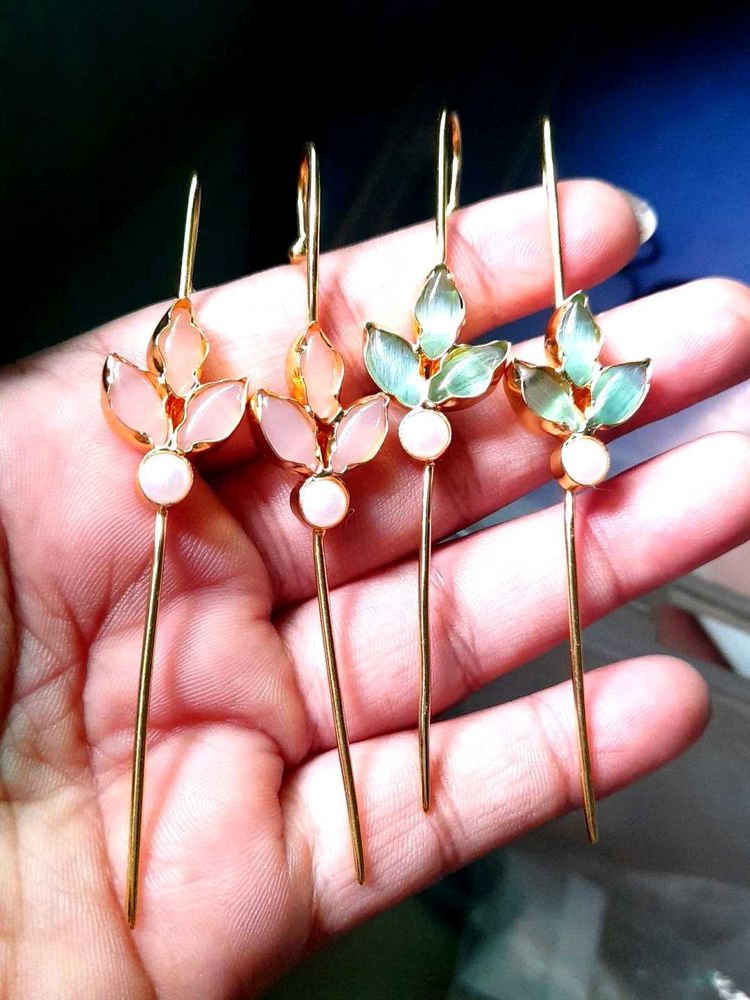 Combo Natural stones earpin