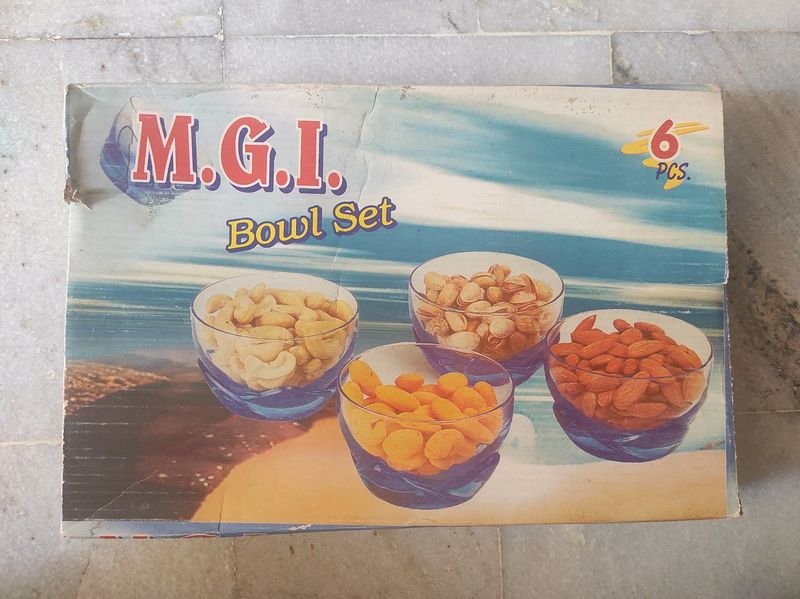 Glass Bowl Set Pack Of 6