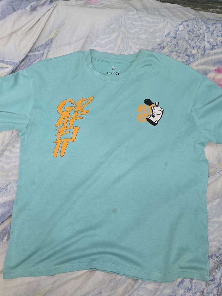 Snitch Sea Green Oversized T-shirt