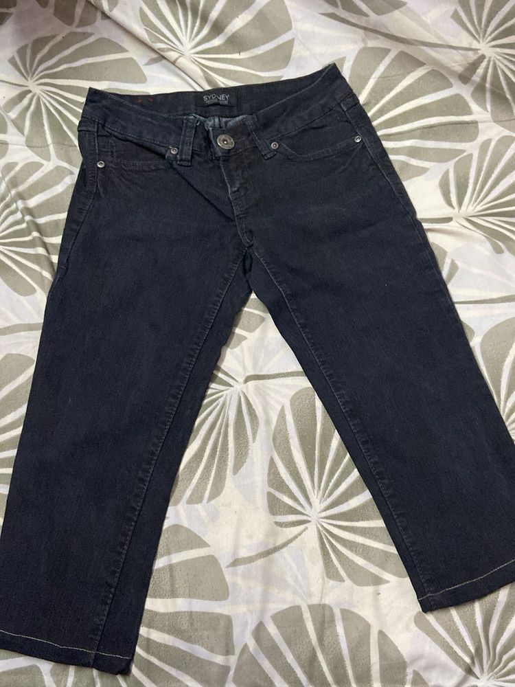 Dark Wash Capri Jeans SYDNEY Pinteresty