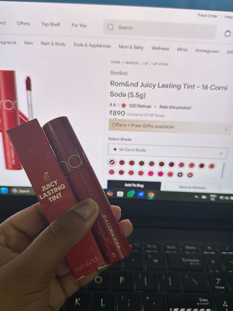 Rom&amp;nd Juicy Lasting Tint - 16 Corni Soda