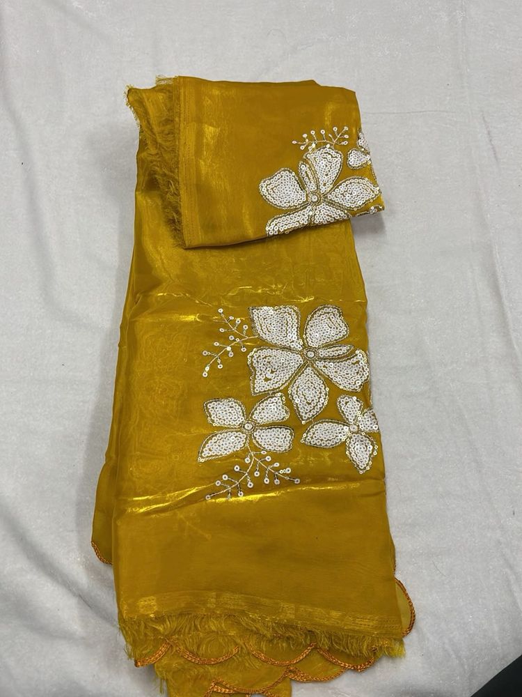 Elegant Yellow Saree