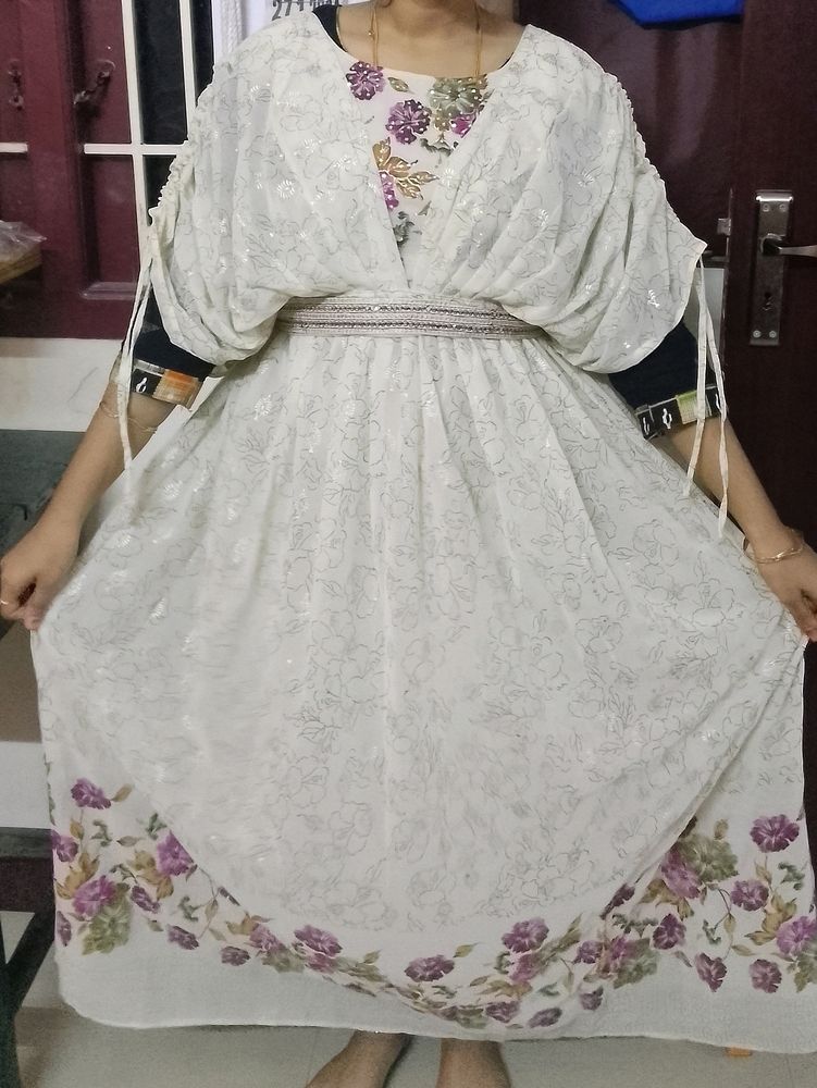 White Floral Maxi Dress